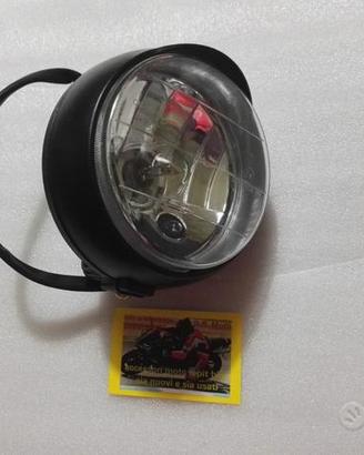 Faro anteriore cafè racer 160 mm nero