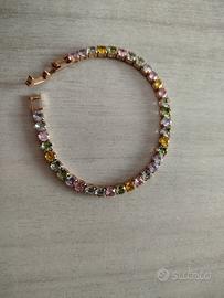 bracciale tennis multicolor 