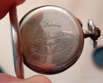 Orologio Perrin Argento 800 10 rubis 689790