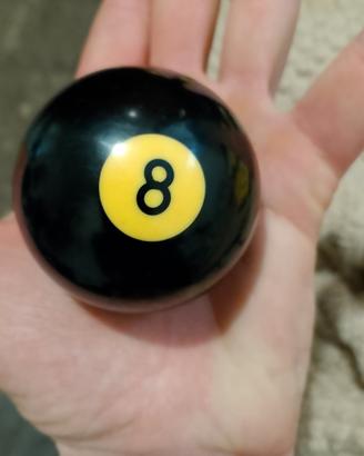 palla da biliardo n. 8 nera 