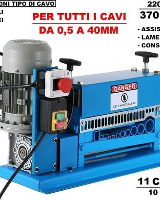 Spellacavi elettrica sguainacavi spelafili 10 lame
