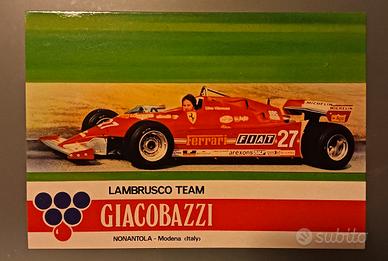 Cartolina anno 1981 - Gilles Villeneuve 