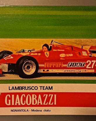 Cartolina anno 1981 - Gilles Villeneuve 