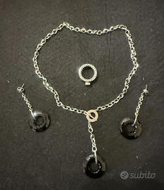 Collana, orecchini e anello Nomination