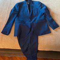 Abito uomo blu elettrico molto bello