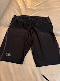 Calzoni corti licra nero bambino