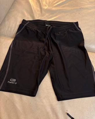 Calzoni corti licra nero bambino