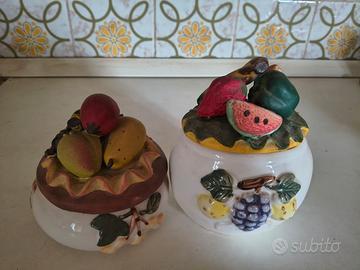 2 Barattoli sa cucina "Frutta"