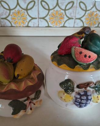 2 Barattoli sa cucina "Frutta"