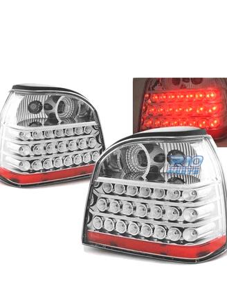 FANALI A LED VOLKSWAGEN VW GOLF 3 91-97 CROMATI