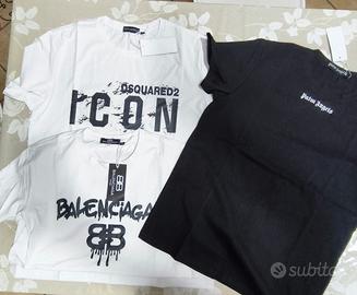 t-shirt belenciaga , palm angels ,dsquared 2 mag