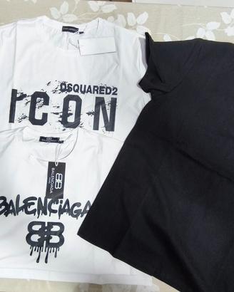 t-shirt belenciaga , palm angels ,dsquared 2 mag