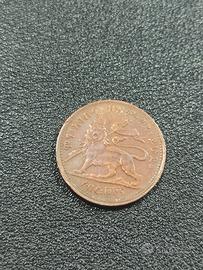 moneta 1/32  birr 1897 ; Etiopia