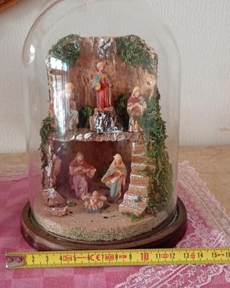 PRESEPE IN CAMPANA DI VETRO