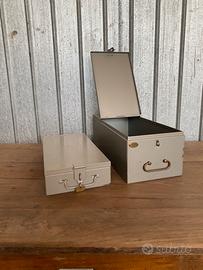 Casette sicurezza metallo vintage industriale