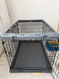 Box pieghevole per cani superior nero