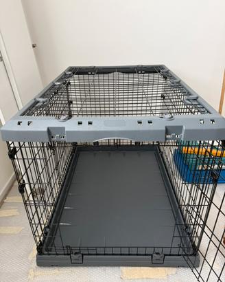 Box pieghevole per cani superior nero