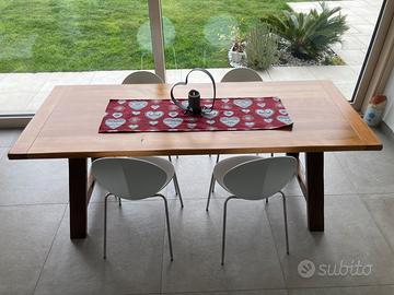 Tavolo massello in castagno
