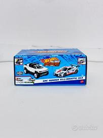 Hot Wheels Pull-Back Speed GMC Hummer EV Corvette