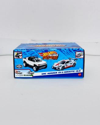 Hot Wheels Pull-Back Speed GMC Hummer EV Corvette
