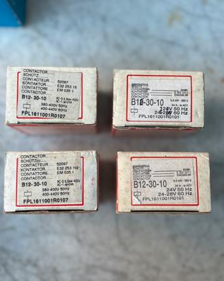 Stock 4 Contattori ABB B12-30-10 Teleruttori Nuovi