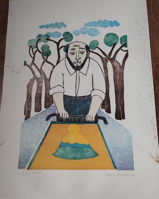 Eugenio Pieraccini Prova D'autore Lito 50x70