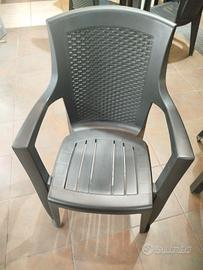 Sedie da esterno/interno in plastica