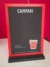 Lavagnetta Pubblicitaria Campari bifacciale 