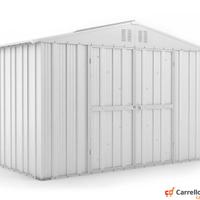 Box giardino lamiera zincata 327x155cm bianco