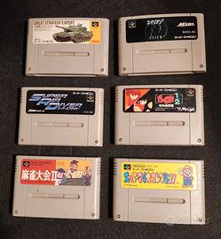Lotto di 6 giochi originali Super Famicom