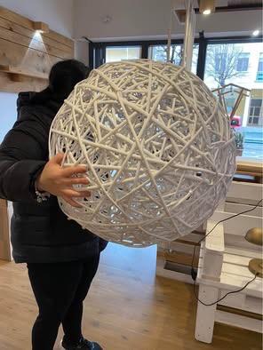 grandi sfere di rattan varie dimensioni