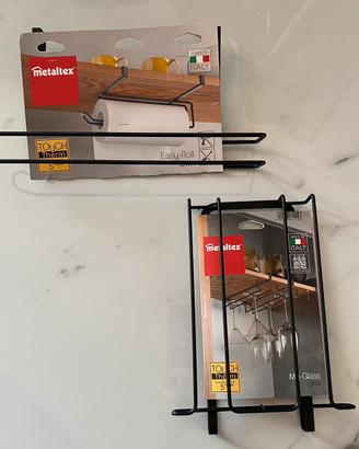 Accessori cucina porta posate portarotoli