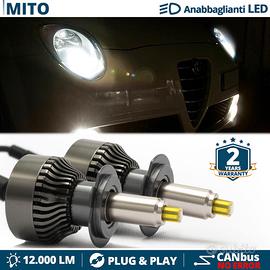KIT LED H7 PER Alfa MITO Fari LENTICOLARI 12000LM