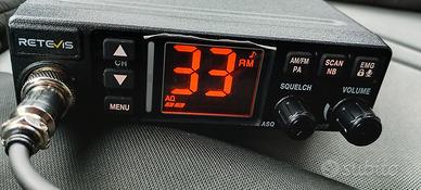 radio cb retevis e antenna magnetica pni