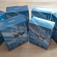 Calici da vino in cristallo di Boemia