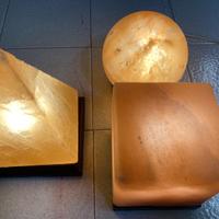 Lampade di sale Himalayano con base in legno