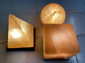 Lampade di sale Himalayano con base in legno