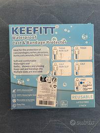 Protezione Waterproof Ginocchio Keefitt Turchese