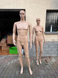 Manichini tectake uomo + donna realistici / negozi