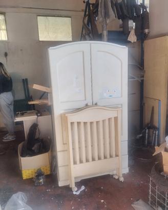 Cameretta originale azur classica orsetti bianchi