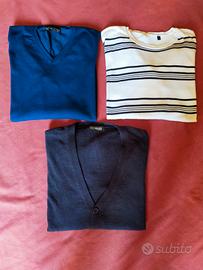 Tre maglioncini in cotone 