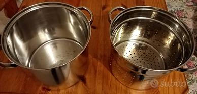 Pentola con scolapasta 22