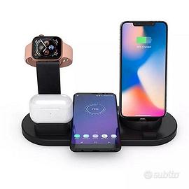 Ricarica 6/1 -iPhone + Android + A.Watch + AirPods