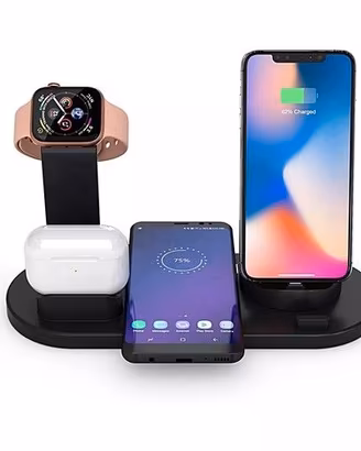 Ricarica 6/1 -iPhone + Android + A.Watch + AirPods