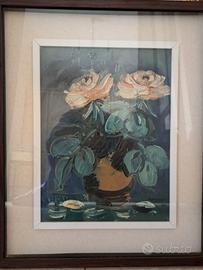 Sergio Scatizzi (1918-2009) vaso due rose