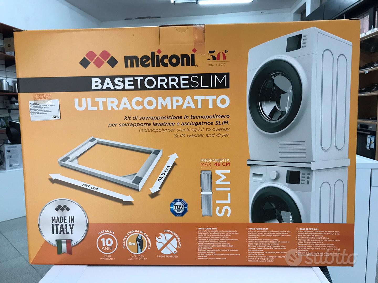Meliconi Kit impilaggio Lavatrice e Asciugatrice Slim - 656116BA