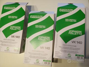 Sacchetti per aspirapolvere vorwerk-folletto VK140