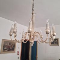 lampadario 10 bracci vintage
