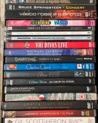 Lotto stock blocco dvd musicali rock pop