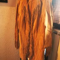 Giacca Suede con Frange vera pelle.